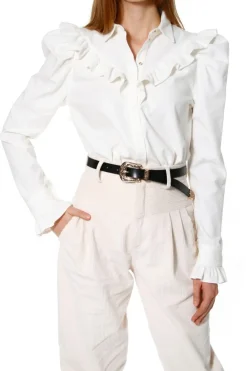 Kobieta AGGI Bluzki Koszule>Bluzka Fany Whisper White