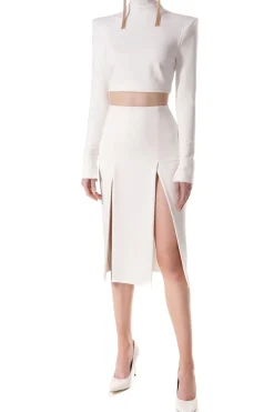 Kobieta AGGI Komplety>Bluzka Golf Natasha Ecru White