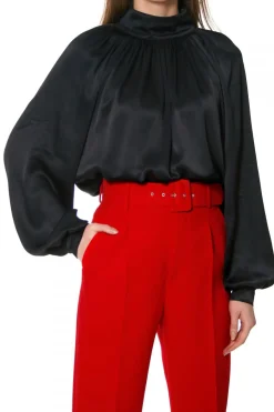 Kobieta AGGI Bluzki Koszule>Bluzka Maurycja Glossy Black