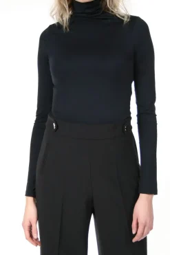 Kobieta AGGI Bluzki Koszule>Bluzka Vanja Second Skin Czarny