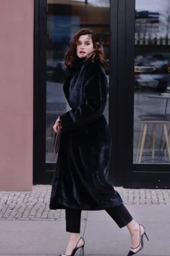 Kobieta AGGI Płaszcze>Futro Kylie Warm Black