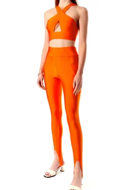 Kobieta AGGI Spodnie>Leginsy Gia Neon Orange
