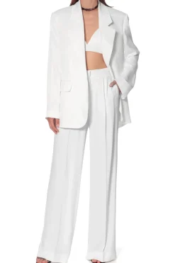 Kobieta AGGI Garnitury>Marynarka Bellamy Satin Bright White