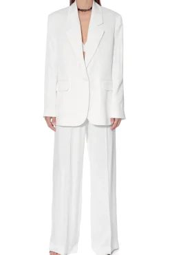 Kobieta AGGI Garnitury>Marynarka Bellamy Satin Bright White