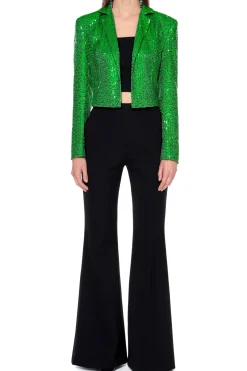 Kobieta AGGI Marynarki>Marynarka Shannon Shamrock Green Cekinowa