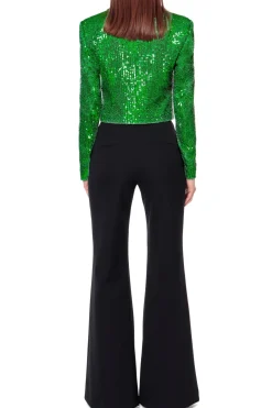 Kobieta AGGI Marynarki>Marynarka Shannon Shamrock Green Cekinowa