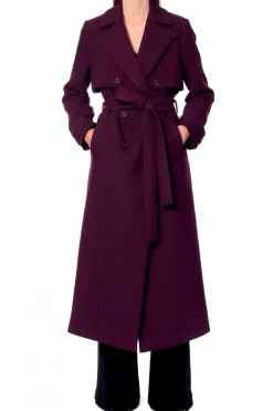 Kobieta AGGI Płaszcze>Plaszcz Colette Plum Wine