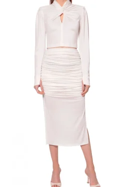 Kobieta AGGI Spódnice>Spodnica Kristin White Pearl