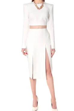 Kobieta AGGI Komplety>Spodnica Salma Ecru White