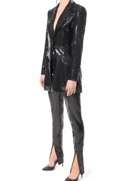 Kobieta AGGI Garnitury>Spodnie Cekinowe Stella Black Onyx
