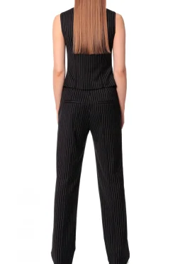 Kobieta AGGI Garnitury>Spodnie Erin Black Shadow