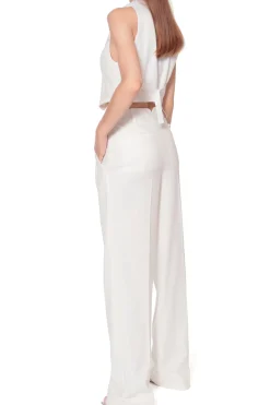 Kobieta AGGI Garnitury>Spodnie Frankie Aesthetic White