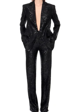 Kobieta AGGI Garnitury>Spodnie Luca Obsidian Black