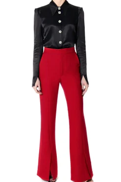 Kobieta AGGI Garnitury>Spodnie Monica Lipstick Red