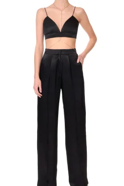 Kobieta AGGI Garnitury>Stanik Asha Satin Glossy Black