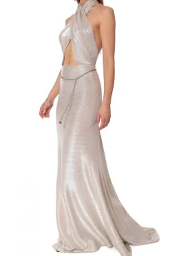 Kobieta AGGI Sukienki>Sukienka Aurora Pearl Silver