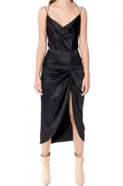 Kobieta AGGI Sukienki>Sukienka Ava Glossy Black