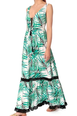 Kobieta AGGI Sukienki>Sukienka Hailey Bialo-Zielony