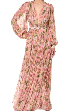 Kobieta AGGI Sukienki>Sukienka Plisowana Esme Swirling Pink