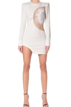 Kobieta AGGI Sukienki>Sukienka Rebel Ecru White