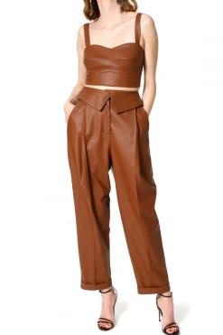 Kobieta AGGI Bluzki Koszule>Top Salsa Raw Umber