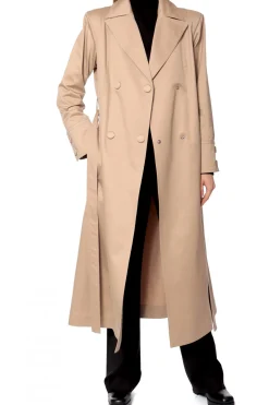 Kobieta AGGI Płaszcze>Trencz Logan Natural Beige