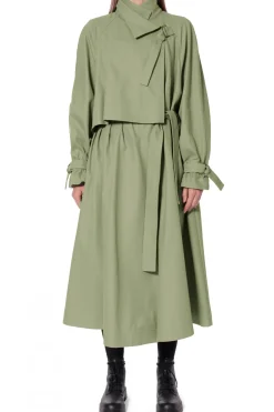 Kobieta AGGI Płaszcze>Trencz Rosemary Sage Green