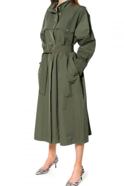 Kobieta AGGI Płaszcze>Trencz Vanda Khaki